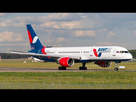 Видео: Boeing 757-200 а/к Azur air Хургада - Уфа