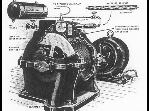 Видео: Уникальный роторный двигатель Николы Тесла - самый простой двигатель в мире! Tesla gas rotary engine