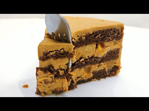 Видео: Никто не догадается из чего он приготовлен!  Низкокалорийный пп торт "Сникерс"  Без муки и сахара