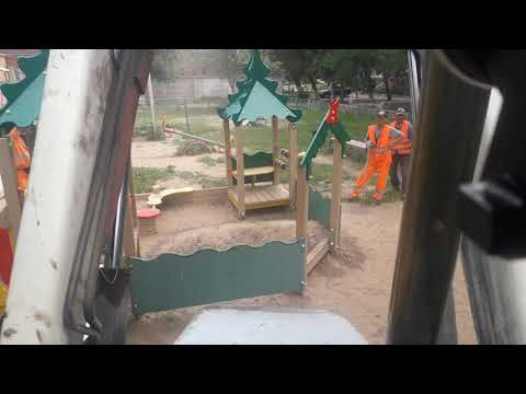 Видео: /TEREX TLB 815-RM/ ПОГРУЗЧИК-ЭКСКАВАТОР/:РАБОТА ПО ГОРОДУ: