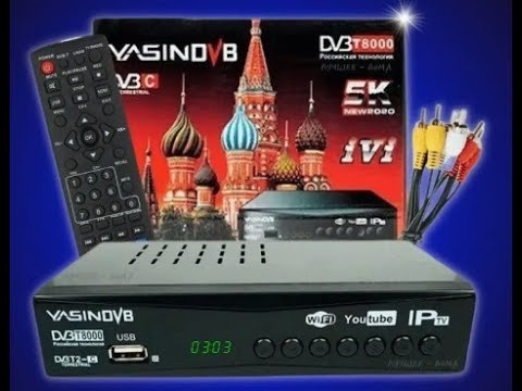 Видео: Обзор на Цифровую ТВ-приставку DVB-T2/C - DV3 T8000. (Часть 1)