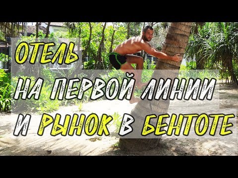 Видео: Рынок и отель на первой линии в Бентоте (Шри-Ланка). Пару слов про серфинг.