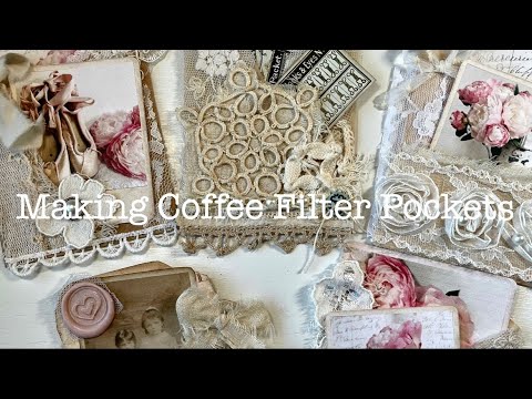 Видео: Как сделать карманы для кофейных фильтров для журналов — Craft with Me