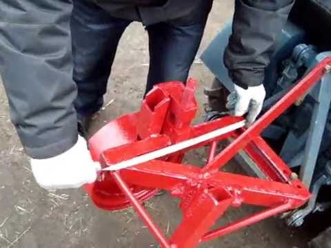 Видео: Самодельный однокорпусный плуг к минитрактору / Homemade tractor