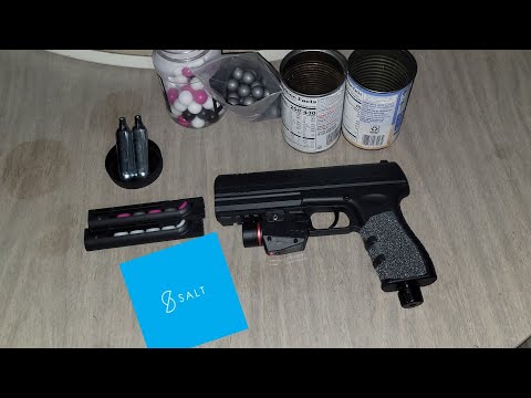 Видео: Соль S2 Стрельба по баллончикам на CO2, различные боеприпасы