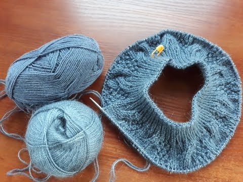 Видео: Шапка-берет спицами. Часть 2.