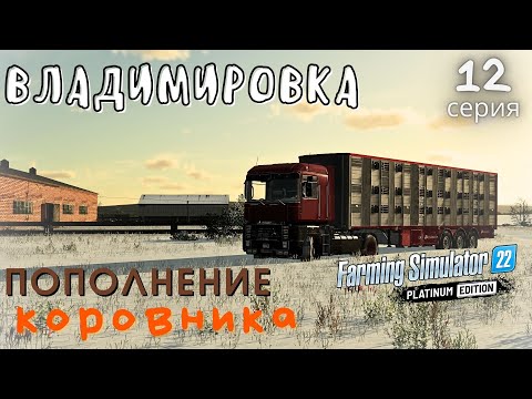 Видео: ФС22 Владимировка прохождение |Пополнение коровника|Купил КАМАЗ и NewHolland | 12 серия | #fs22