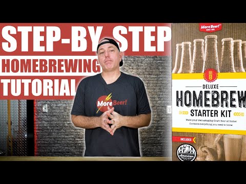 Видео: Как сварить собственное пиво | MoreBeer! Набор для домашнего пивоварения Deluxe | Демонстрация пи...