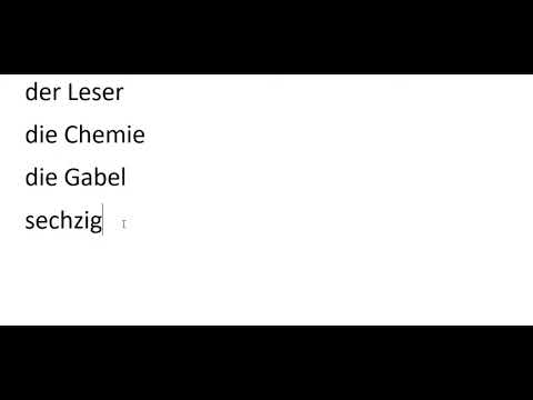 Видео: 42 главных слов в немецком! Изучение немецкого 1