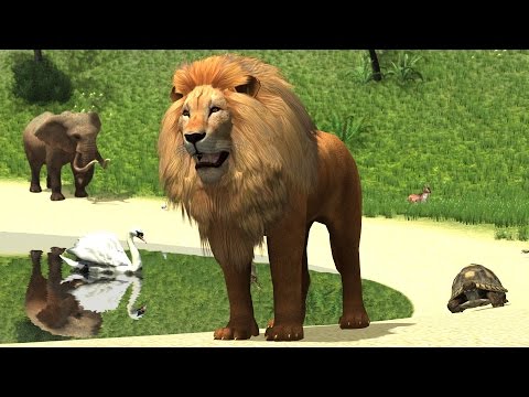 Видео: Учим Животных в Зоопарке на Русском и Английском Развивающий Мультфильм Для Детей