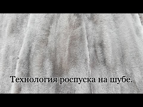 Видео: Шуба в роспуск. Технология роспуска на шубе.