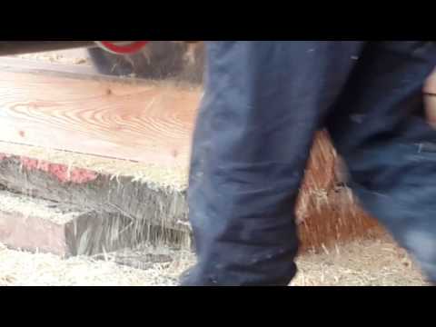 Видео: Пилорама дисковая пила 560 630мм  листвяк доска 50×180