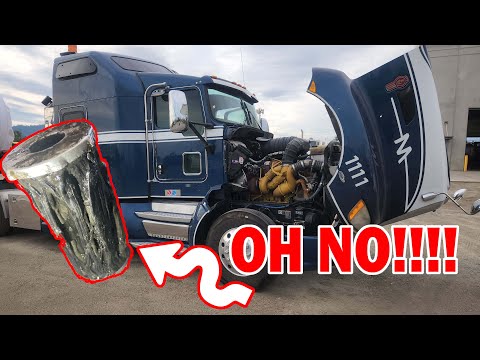 Видео: Cat C15 "Knock it off" имеет серьезные повреждения двигателя и очень недовольный International DT...