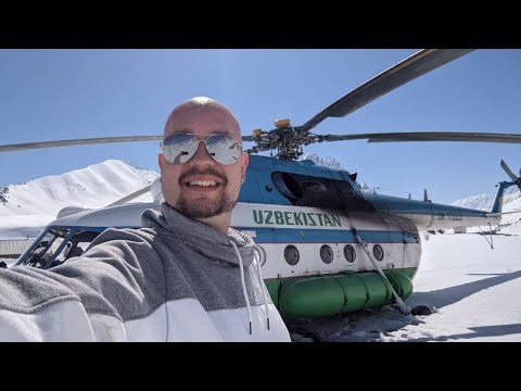 Видео: Метеостанция Ойгаинг в Узбекистане - полет на Ми-8, Пскем, Тянь-Шань