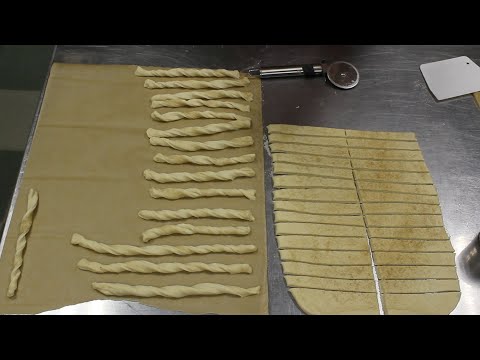Видео: Итальянские палочки "Гриссини" на остатках пшеничной закваски.
