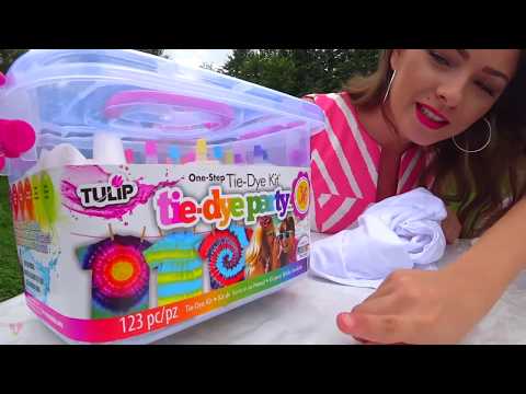 Видео: 3 ЦВЕТА Тай Дай Челлендж 3 Colors Tie Dye Challenge / Вики Шоу