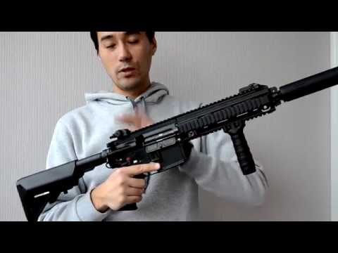 Видео: Обзор страйкбольного привода Tokyo Marui HK416 DEVGRU