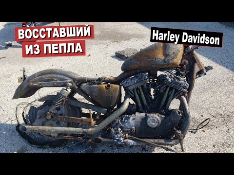 Видео: НИКТО НЕ МОГ ОЖИВИТЬ! Цена Ремонта ПОЛНОСТЬЮ СГОРЕВШЕГО ХАРЛЕЯ