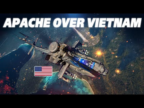 Видео: Вот что AH-64D Apache сделал бы во Вьетнаме | Цифровой боевой симулятор | DCS |