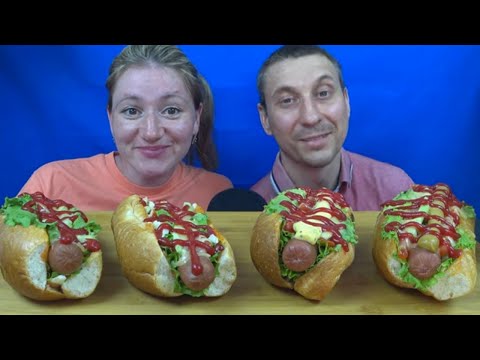 Видео: МУКБАНГ ДОМАШНИЙ ХОТ ДОГ | MUKBANG HOMEMADE HOT DOG. RUSSIAN FOOD | #hotdog #хотдог #mukbang