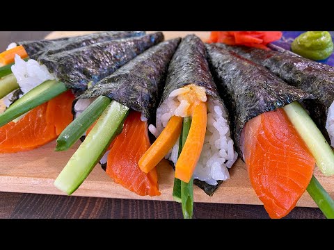 Видео: Проще быть не может. Японская шаурма или любимые рулетики темаки