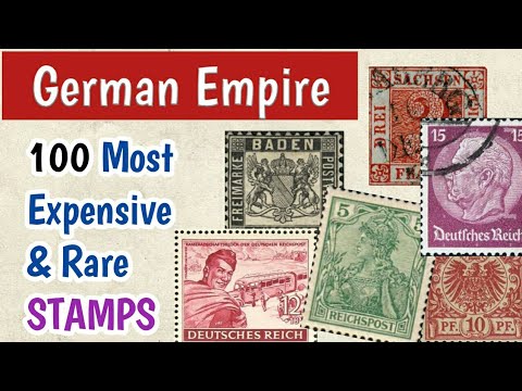 Видео: Самые дорогие марки Германии | 100 редких немецких почтовых марок, стоящих денег