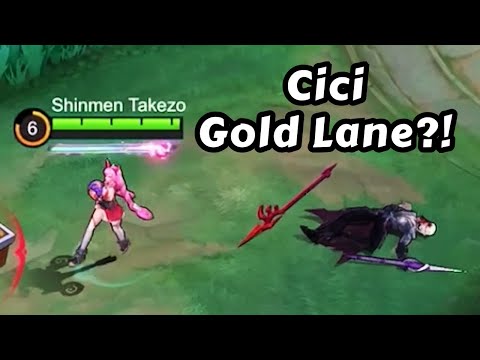 Видео: Я думал, что это плохая идея, пока не попробовал! | Cici Gold Lane Mobile Legends Shinmen Takezo