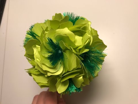 Видео: Цветы из лент ,, гортензия,, 🌺