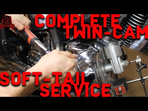 Видео: HARLEY DAVIDSON ЗАВОДСКОГО УРОВНЯ - ОБСЛУЖИВАНИЕ КАЖДЫЕ 10 000 МИЛЬ - МЯГКИЙ РАСПРЕДВАЛ С ДВУМЯ Р...