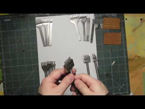 Видео: Строчные пробойники для кожи. Где купить пробойники недорого? Where to buy punchers cheaply?