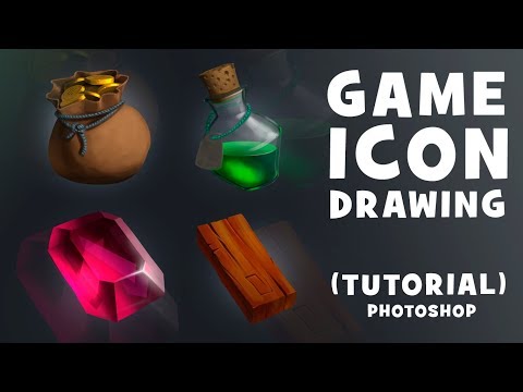Видео: GAME ICONS DRAW | TUTORIAL | РИСУЕМ ИГРОВЫЕ ИКОНКИ | PHOTOSHOP