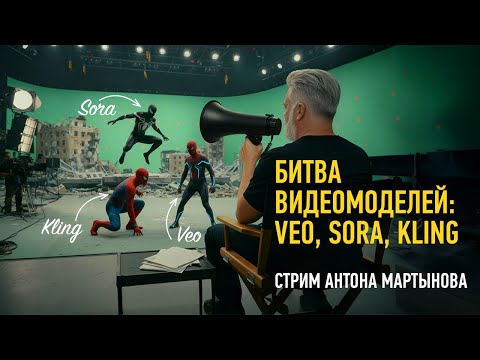 Видео: Битва видеомоделей: Veo, Sora, Kling. Антон Мартынов