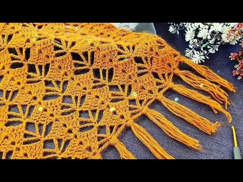Видео: ЭТО БЫЛО ТАК КРАСИВО   👍 как связать самую простую шаль этол крючком