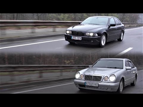 Видео: MB W210 vs BMW E39 - один класс. разный подход.