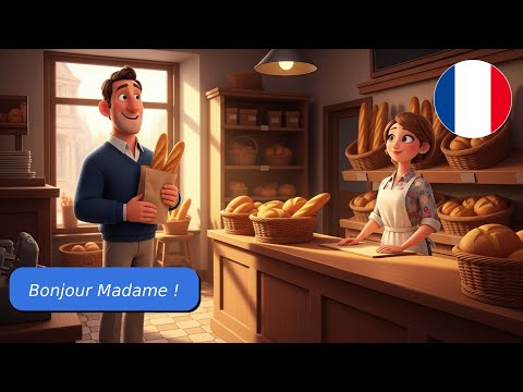 Видео: 10 простых диалогов на французском языке (A1–A2) | Французский для начинающих | В пекарне