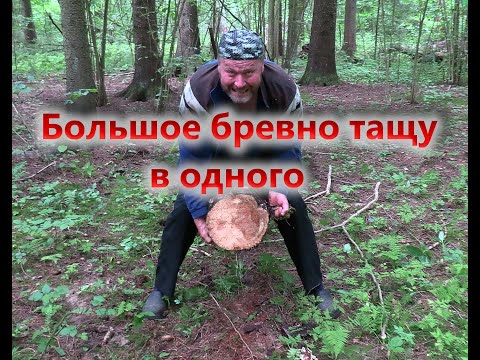 Видео: Как тащить огромное бревно одному Секрет раскрыт