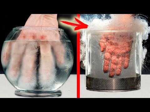 Видео: Какво ще стане, ако смесим горещ лед и сух лед?