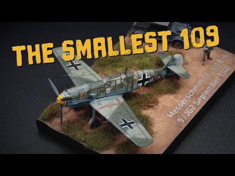 Видео: Диорама ME-109 | Модели Beacon 1/144 Полная сборка
