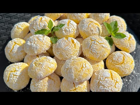 Видео: Нежное лимонное печенье 🍋, которое тает во рту 🤤