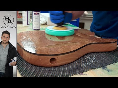 Видео: Отделка и полировка ПРЕКРАСНОГО телекастера из капа ясеня (часть 7)