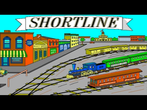 Видео: MS-DOS игры 20 лет спустя. Ретро игра Shortline (Поезда, Паровозики, Rails) обзор