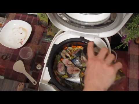 Видео: Скумбрия тушёная в мультиварке.