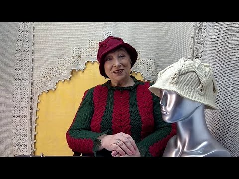 Видео: Шляпка "Выкрутасы". Мастер-класс по вязанию крючком от О. С. Литвиной.