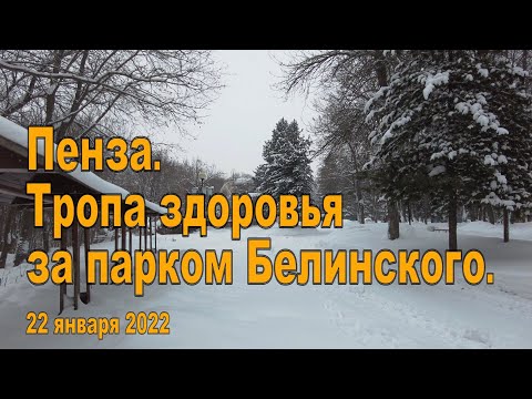 Видео: Пенза. Тропа здоровья за парком Белинского. 22.01.2022