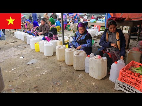 Видео: Изучение традиционного вьетнамского рынка – еда и повседневная жизнь на рынке Лунг Пхинь