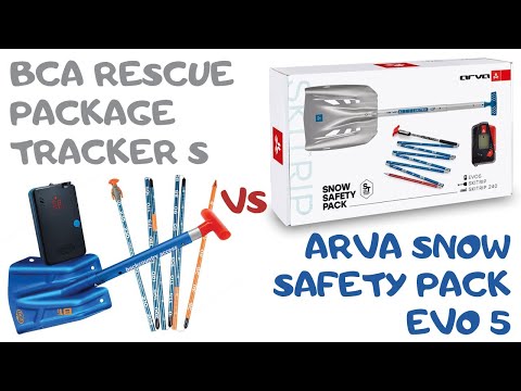 Видео: Обзор бюджетных лавинных комплектов от Arva с Evo 5 и BCA с Tracker S