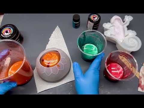 Видео: #579 Осенняя форма для цветочного горшка и завершение хамелеона! @EyeCandyPigments