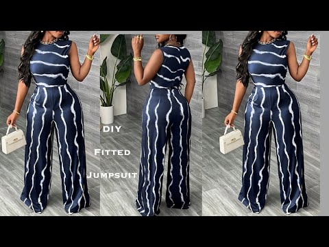 Видео: ЛЕГКИЙ И ПРИТАЛЕННЫЙ КОМБИНЕЗОН ПАЛАЦЦО С МОЛНИЕЙ НА СЗАДИ И БОКОВЫМ КАРМАНОМ Как раскроить и сши...