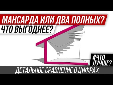 Видео: 👍Дом с мансардой или двухэтажный дом? Мансарда или полноценный этаж? Что выгоднее?