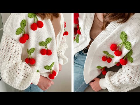 Видео: ВЯЖЕМ ВИШНИ 🍒